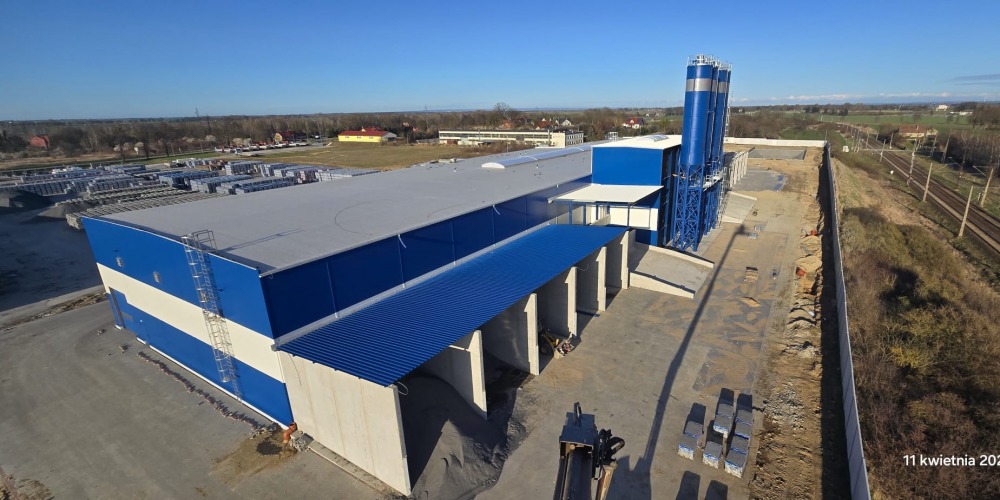 Hala do produkcji kostki i płyt brukowych Malbork